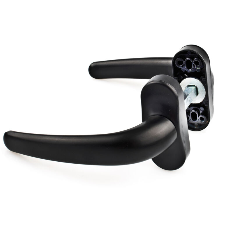 Manivelle de verrouillage réversible en aluminium noir