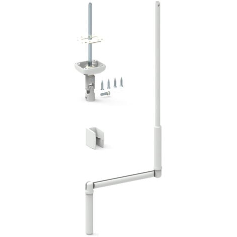 Manivelle de volet roulant 1300 mm Ø 12 mm avec sortie 6P7 verticale