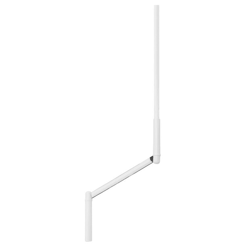 Manivelle, Longueur 1000, Blanc bras zingué noir, 6 pans de 7, Volet roulant manuel