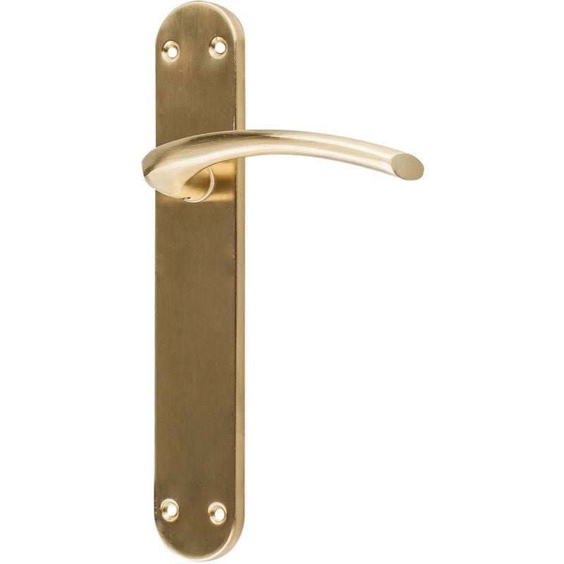 Manivelle incurvée à poignée dorée mate