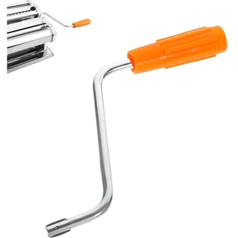 Manivelle manuelle universelle pour machines à pâtes, laminoirs/fabricants à pâtes – Poignée de rechange ergonomique en métal, compatible avec la plupart des machines à pâtes domestiques (Orang