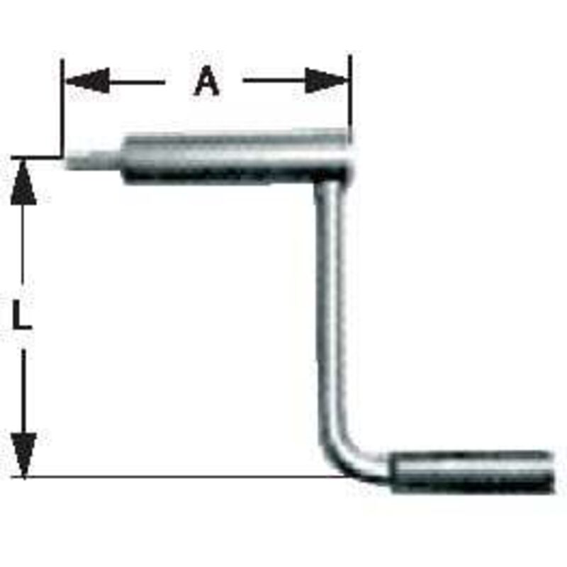 Manivelle pour rke-l 92mm röhm