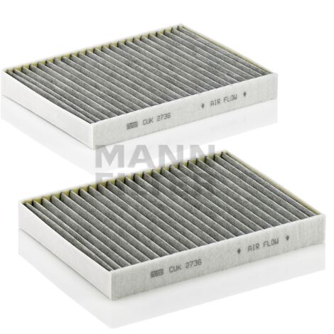 MANN FILTER INNENRAUMFILTER BMW E39 96- SET 2 MIT AKTIVKOHLE