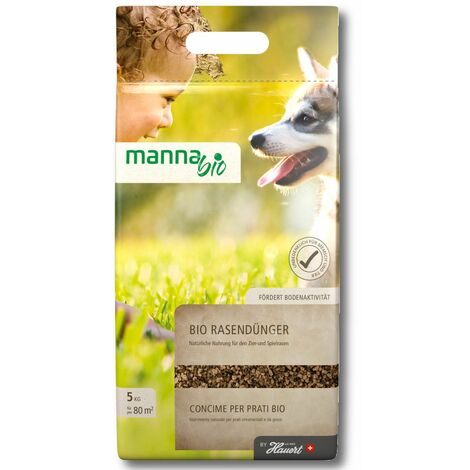 Manna Bio Rasendünger 5 kg Dünger Biodünger Ökodünger Naturdünger Bodenaktivator