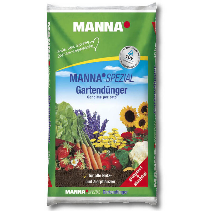 Manna Spezial engrais pour jardin 20 kg engrais universel, engrais pour fleurs, engrais pour légumes