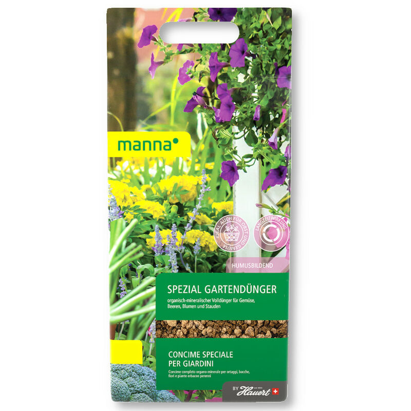 Manna - Spezial engrais pour jardin 2 kg engrais universel, engrais pour fleurs, engrais pour légumes