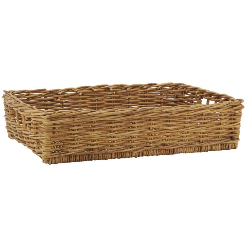 Manne en poelet marron 60 x 40 x 14 cm