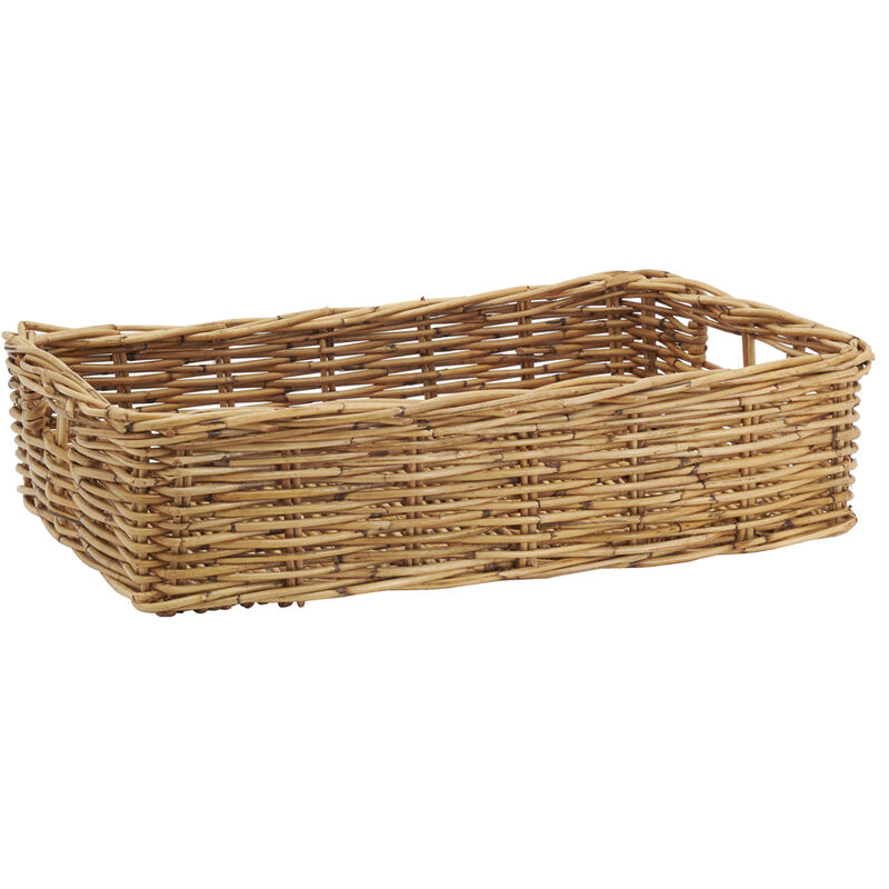 Manne rectangulaire en rotin l 60 cm