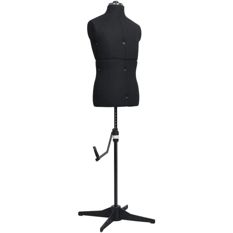 Mannequin de Couture Réglable Homme LEXLIFE Avec 13 Molettes de Précision - 37 à 45 Taille Ajustable pour Projet de Couture - Noir