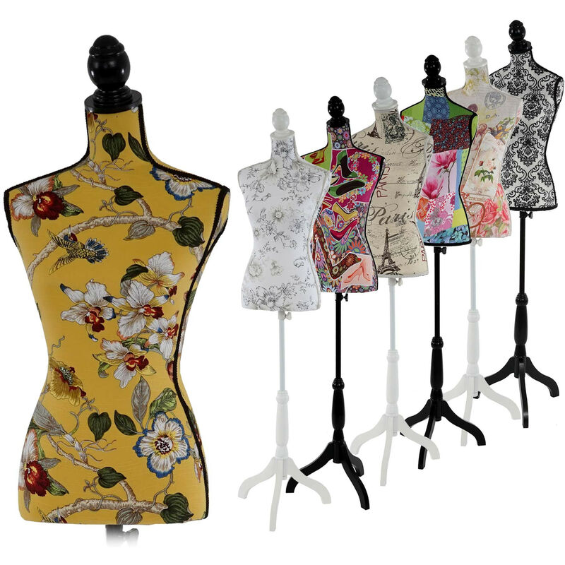 Mannequin de couture T220, mousse synthétique, torse féminin - velours gris