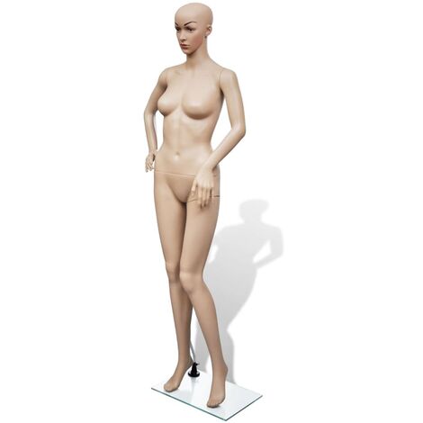 Mannequin de vitrine femme | Buste Mannequin de Couture B 81069 - Beige