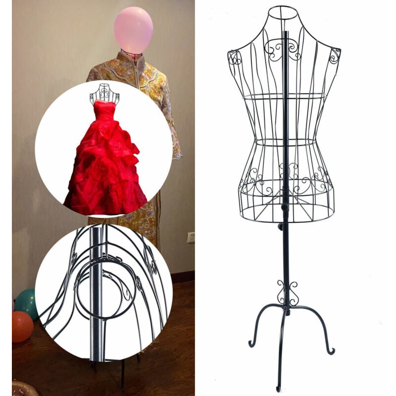 Mannequins en fil de fer Mannequin de torse supérieur féminin Mannequin de vêtements factice Forme de robe