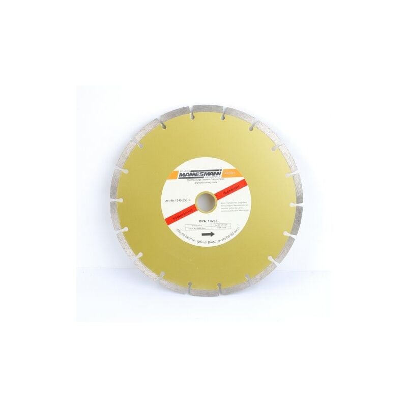 Brüder Mannesmann - mannesmann 1245-230 disque diamant à tronçonner, segmenté, ø 230 mm