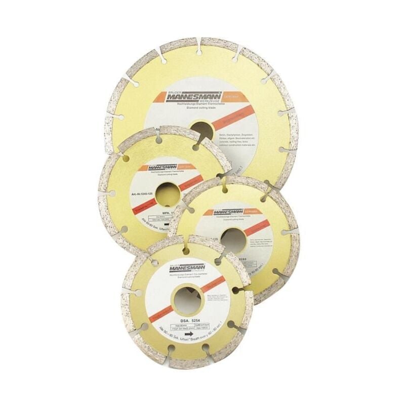 Mannesmann Disque Diamant A Tronçonner M1245-125 - Ø 125 Mm
