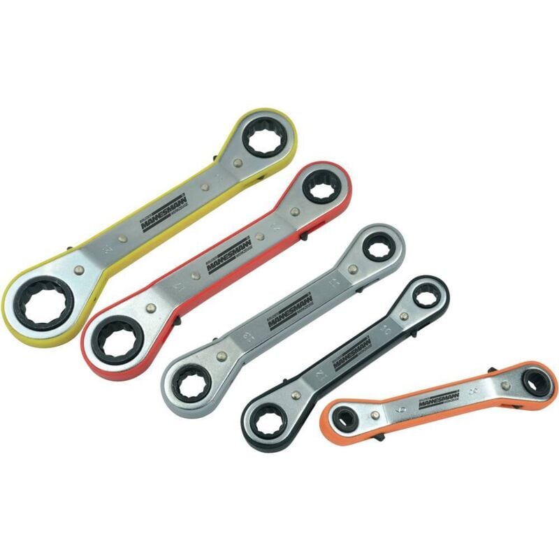 Brüder Mannesmann - M27405 Jeu de clés à œil 5 pièces Ouverture de clé (métrique) 9 - 21 mm