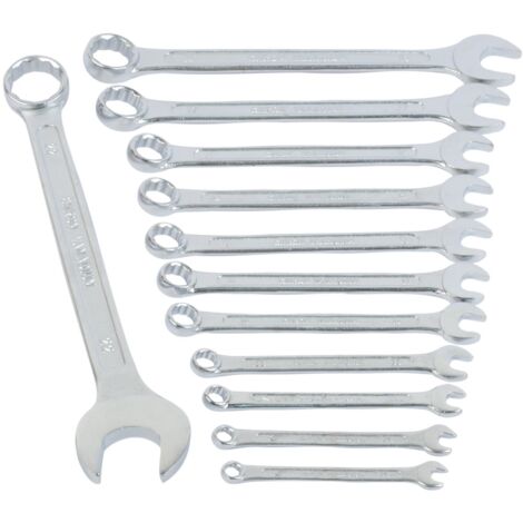 Mannesmann - M 130-12 – Set chiavi ad anello e chiavi inglesi, 12 pz., 6-22 mm, CV