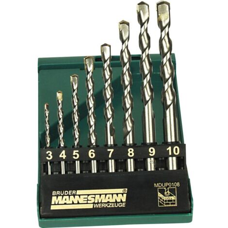 Mannesmann Professional Masonry Drill Set in Plastic Box (8 Pieces)