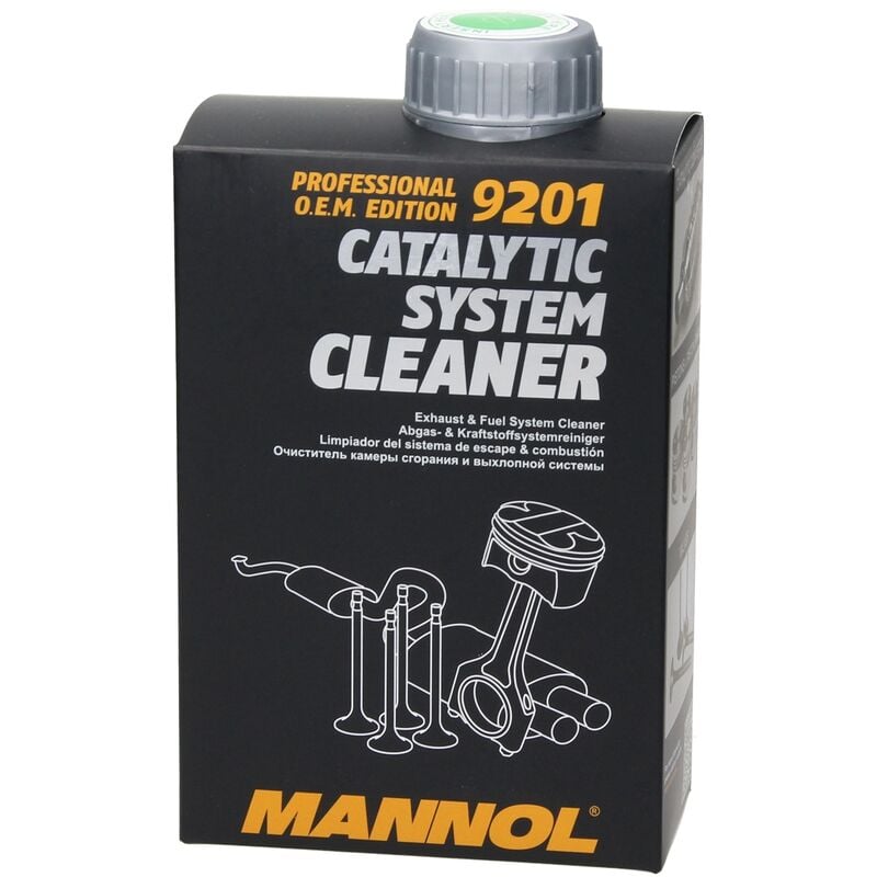 Mannol 9201 Catalytic System Cleaner 1 x 500 ml, Nettoyant pour système de gaz d'échappement et de carburant, Nettoyant pour système catalytique,