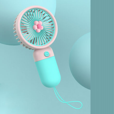 Mano Bauchventilator für die Hosentasche, USB-wiederaufladbar, ABS-Silikon, Pflaumenblau
