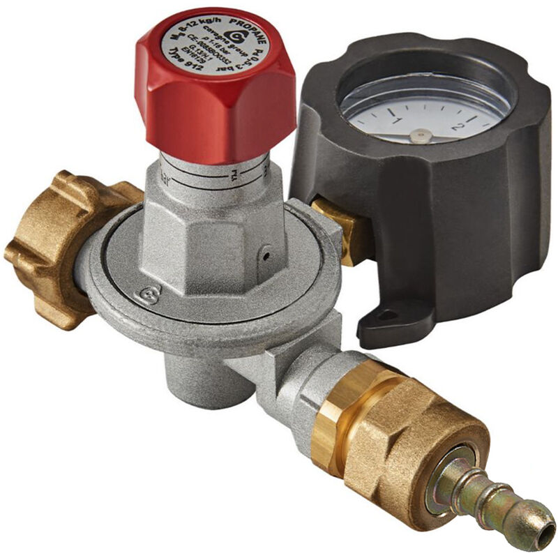 Mano- Détendeur Haute Pression Propane 8kg/h 0,5 à 3b - écrou Bouteille / tétine Favex