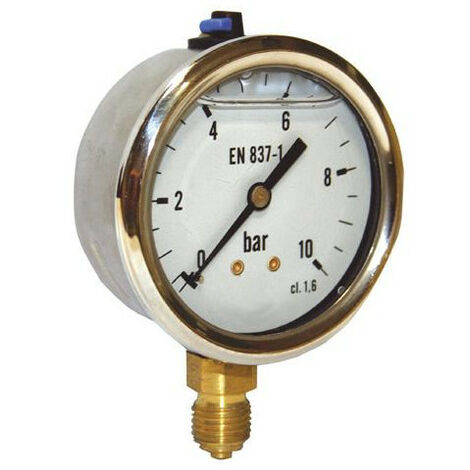 Mano radial - Bain de Glycérine - Ø63 mm - Raccord laiton - SOMATHERM