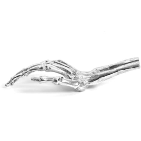 Mano scheletrica in alluminio  collezione wunderkammer diesel living-skeleton hand in glove  seletti 10889
