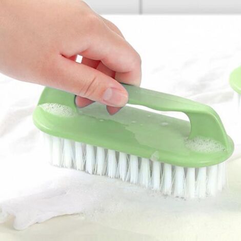 Mano Waschmopp – Multifunktional und komfortabel – Mit weichen Nylonborsten für Kleidung und Schuhe – Strapazierfähiges PP-Material – 52 g, 13,5 cm – Grün – 1 Stück