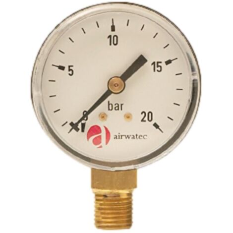 Manometer 1/4 0-20 Bar Für Cintropur Nw50 / Nw62 / Nw75 Filter