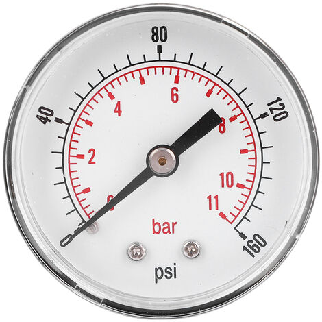 Universal 1/8 Npt Kraftstoff Manometer Flüssigkeit 0-160 Psi 0-11