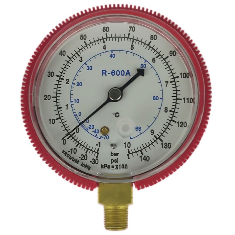 High pressure manometer 63MM 1/8 R600 Refrigerant gas without bridge