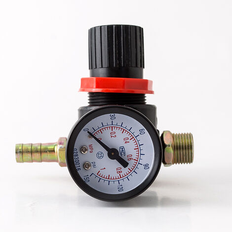 Pneumatischer Druckluft Kompressor Überdruckregler Druckregler mit Manometer 