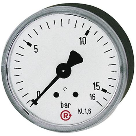 Manometer rückseitig zentrisch 50mm 0-6bar G1/4 RIEGLER