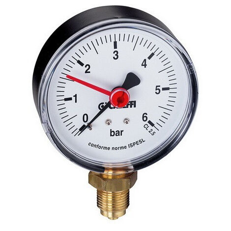 Manometre 0-10bar 1/4 unten Typ 557 0-10 bar, 1/4 Caleffi