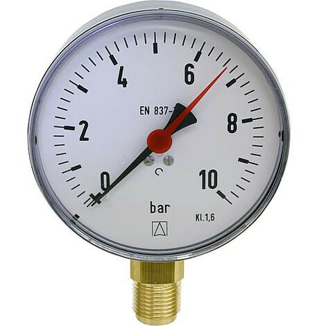 Manometre -1/+1,5 bar 100mmÝ G1/2