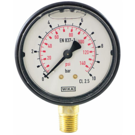 Manomètre à bain de glycérine 0 - 10 bars - M 1/4"