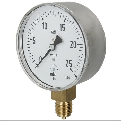 Manomètre à ressort avec capsule gaz 0 - 25 mbar