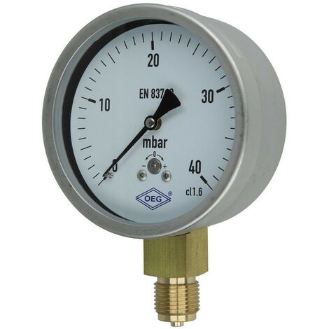 Manomètre à ressort avec capsule gaz 0 - 40 mbar