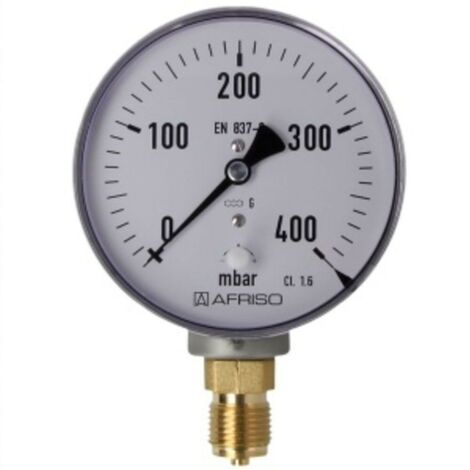 Manomètre à ressort avec capsule, gaz 0 - 400 mbar