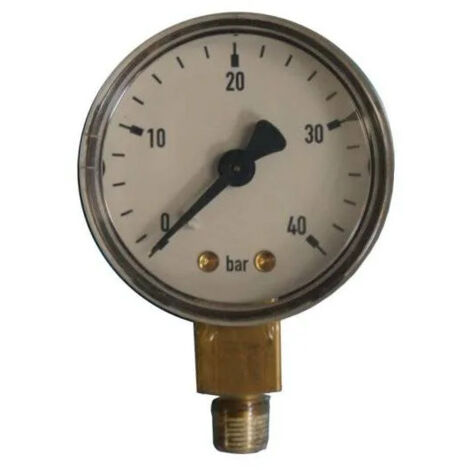 Manomètre acétylène diamètre 50, HP 40 bars