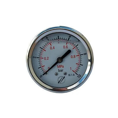 Manomètre Axial glycérine diamètre 63, 0 à 10 bar