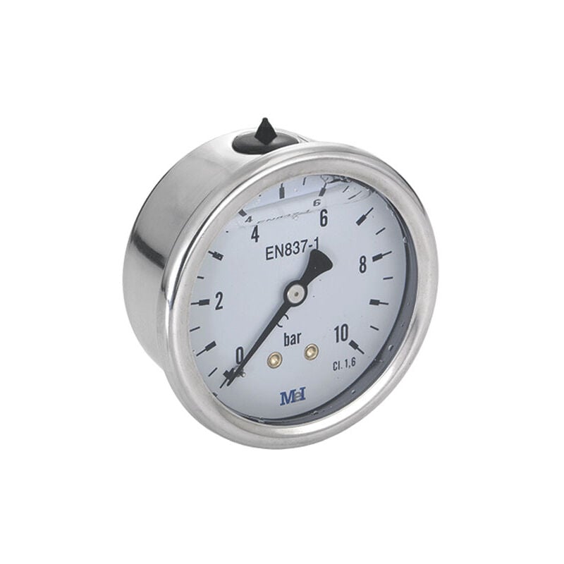 Manomètre Axial Glycérine Mâle 1/2' (15/21) - Ø100 mm - 0 à 400 bar Arcanaute