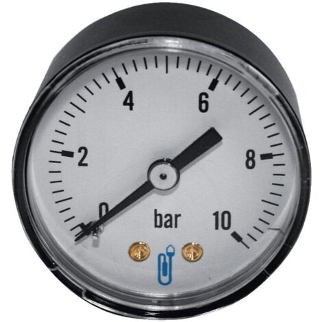 Manomètre boîtier ABS axial 16 bars Ø 40 - DISTRILABO