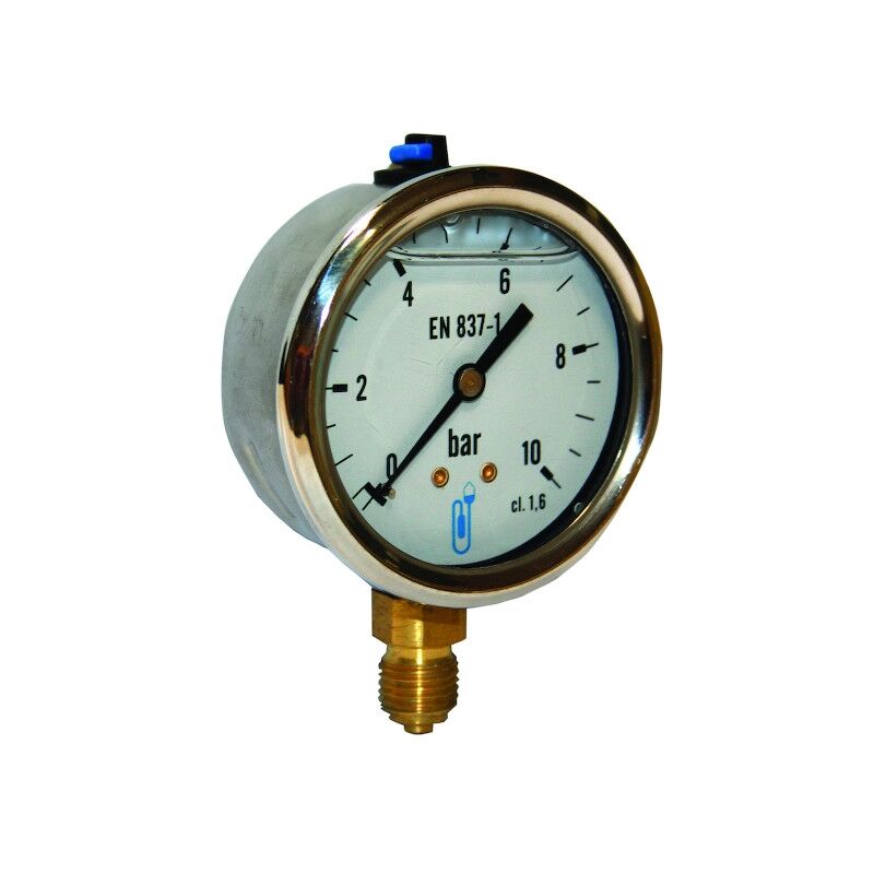 Manomètre glycèrine radial INOX standard - 10 bar - DISTRILABO