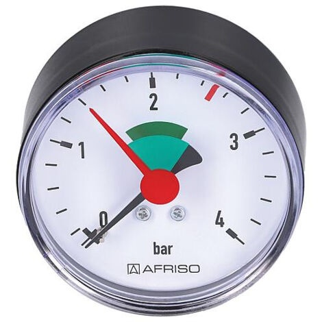 Manometre chauffage 63 mm 3/8" - 2,5 bar - radial