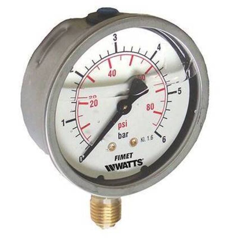 Manomètre de bain de glycérine mg1- inox 63