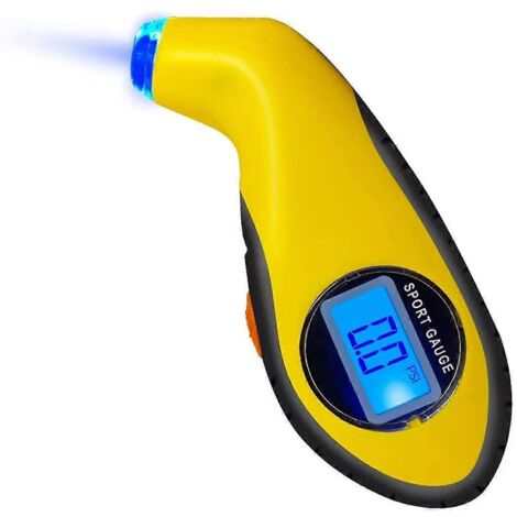 Manomètre de pression de vélo haute précision, écran LCD numérique rétroéclairé, voiture/moto ---
