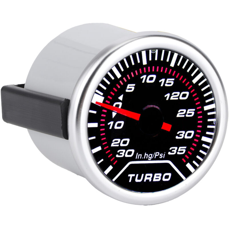 Start - Manomètre de suralimentation universel Turbo Boost, manomètre à vide, 35 psi, verre teinté fumé, cadran led 52 mm