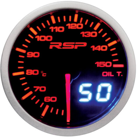 Manometre de temperature d huile a Led RSP - D.52mm