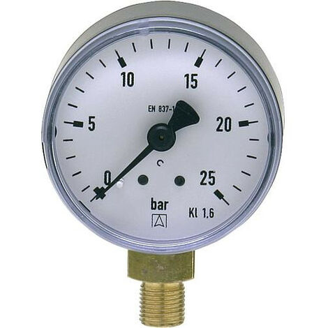 manometre diametre 50, 1/8" dessous 0-25 bar