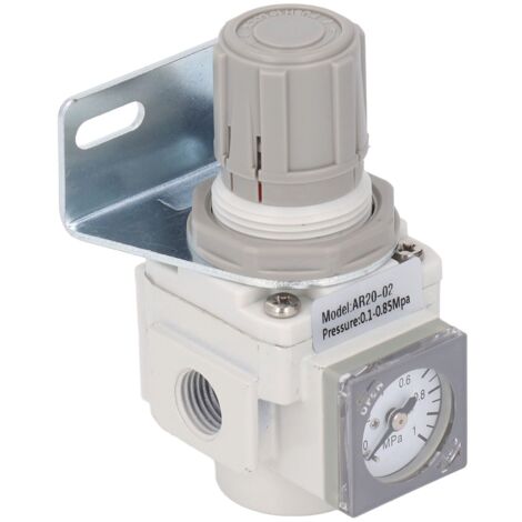Manomètre et Régulateur de Pression G1/4 pour Compresseur, Outils Pneumatiques 1‑8.5 Bar